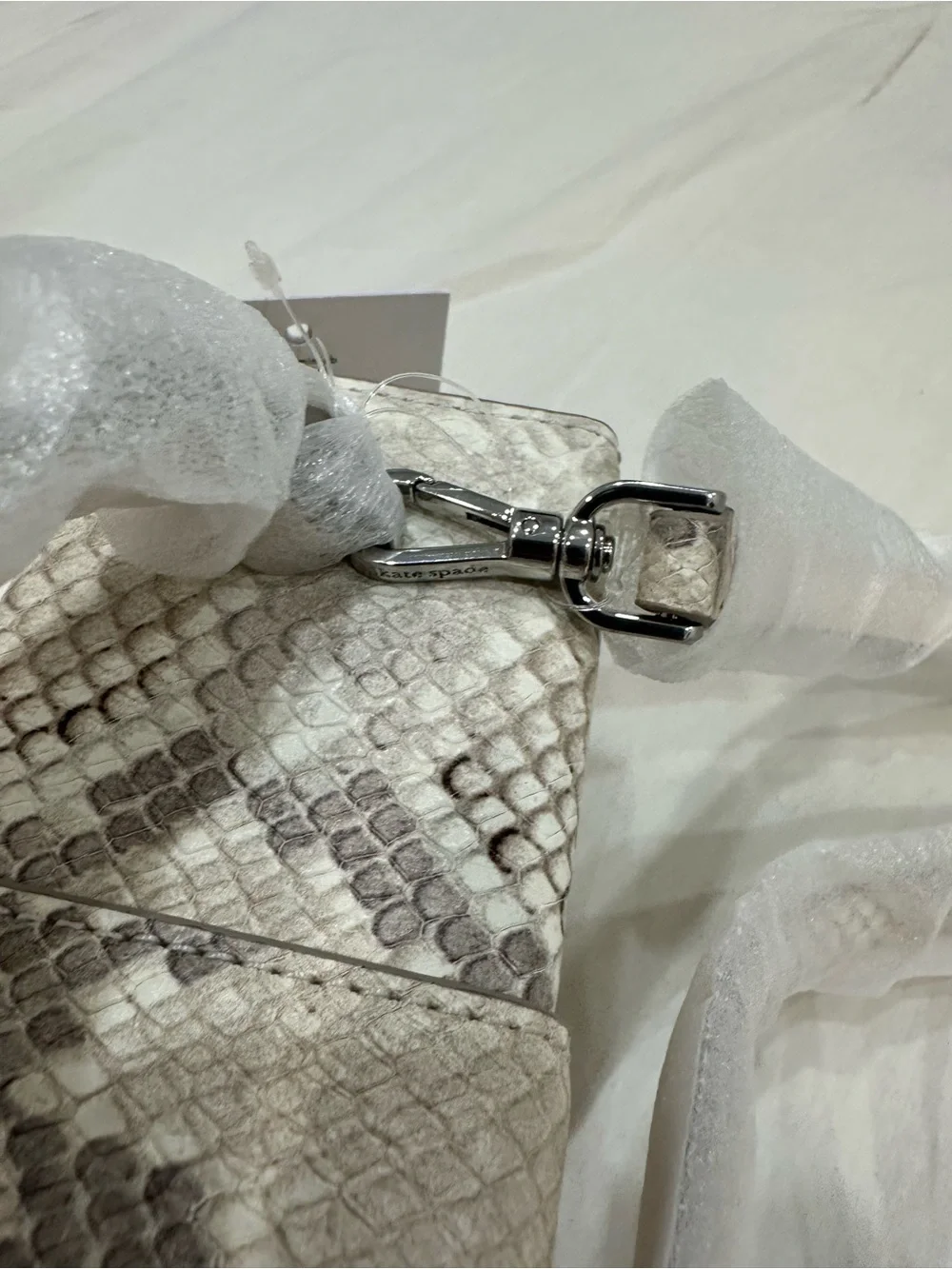 Kate Spade Heirloom Snake-Embossed Vanity Mini Top-Handle Bag